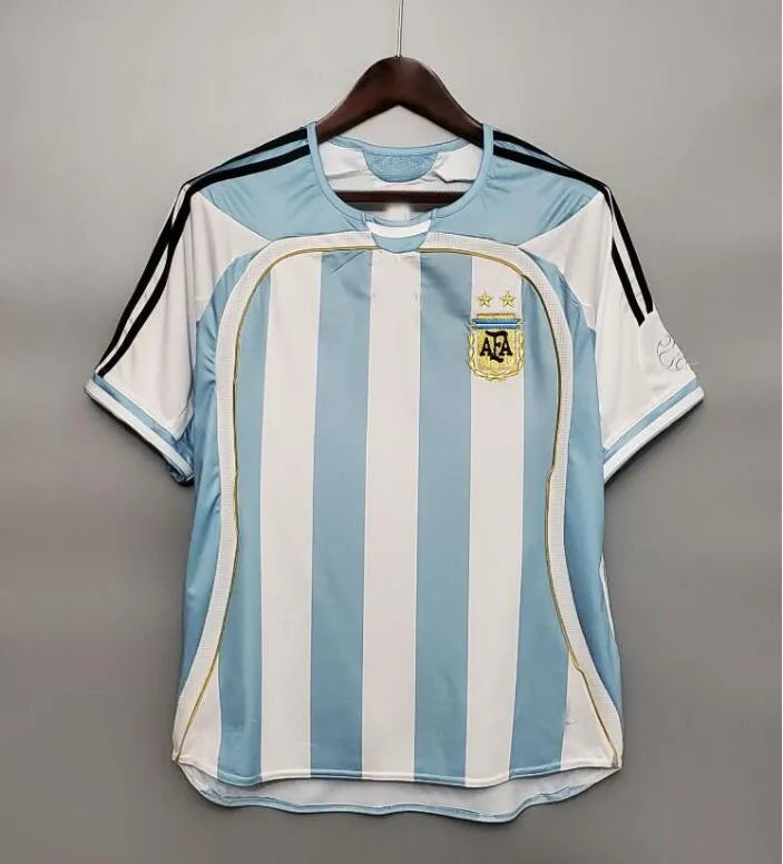 CAMISETA Local SELECCION ARGENTINA 2006 con Numero / Replica Football Soccer ARGENTINA Jersey Shirt With Number 10 ( FREE SHIPPING )
