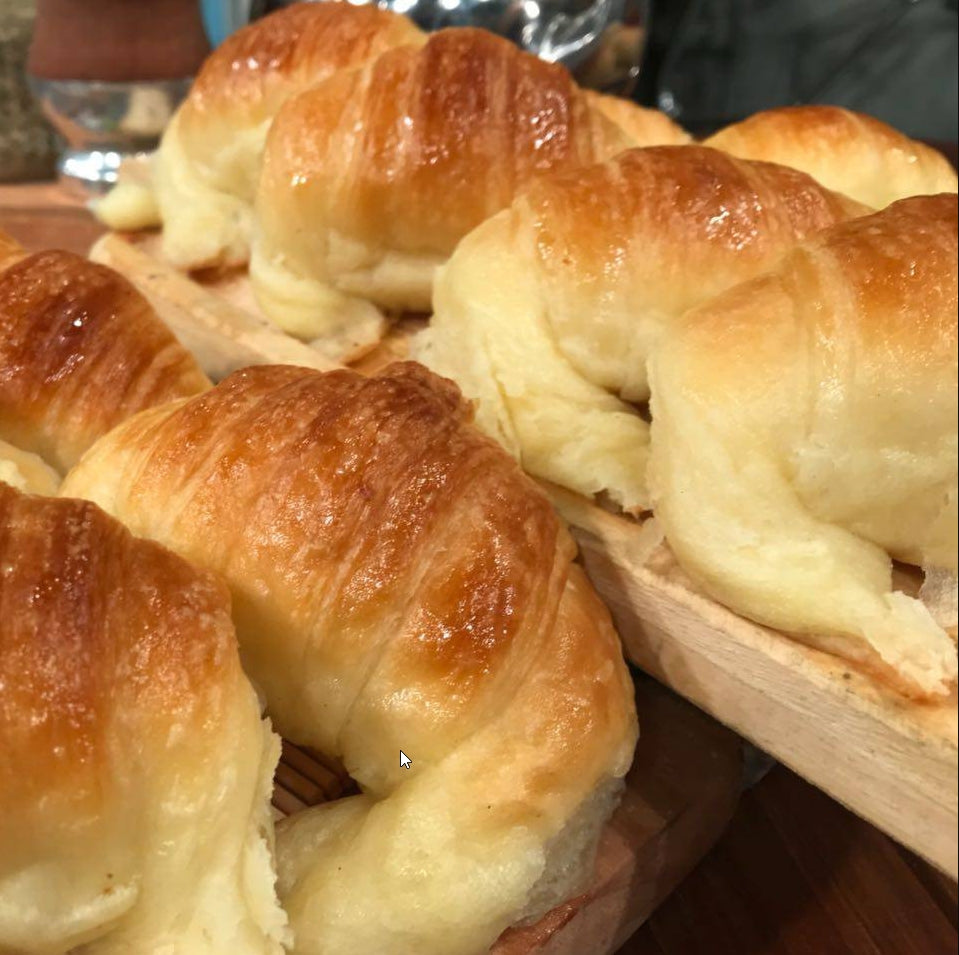 Medialunas de Manteca Argentinas. Argeninian Medialunas Croissant. Butter Pastry. Find them in San Telmo Market. Colorado