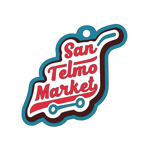 Llavero SAN TELMO MARKET / Keychain San Telmo Market, Argentine Grocery & Restaurant, We Ship All Over USA and CANADA