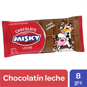 Chocolate Misky con leche 8 gr / Misky milk chocolate 8 gr (Units x Case 20u) San Telmo Market, Argentine Grocery & Restaurant, We Ship All Over USA and CANADA
