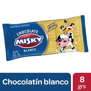 Chocolate Misky blanco 8 gr / Misky white chocolate 8 gr (Units x Case 20u) San Telmo Market, Argentine Grocery & Restaurant, We Ship All Over USA and CANADA