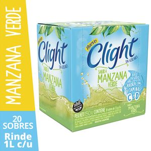 Jugo en polvo manzana verde. / Green apple powdered juice. CLIGHT (7 gr - .25 Oz)