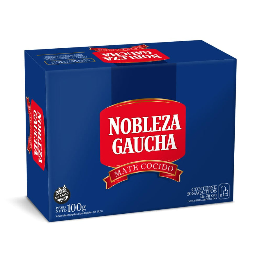 Mate Cocido / Yerba Mate Bags - NOBLEZA GAUCHA  (50 units) San Telmo Market, Argentine Grocery & Restaurant, We Ship All Over USA and CANADA