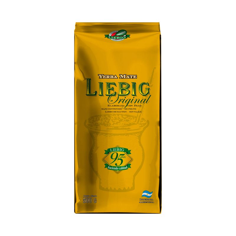 Yerba Mate Original LIEBIG  - ( 500 gr 1.1 Lb) San Telmo Market, Argentine Grocery & Restaurant, We Ship All Over USA and CANADA