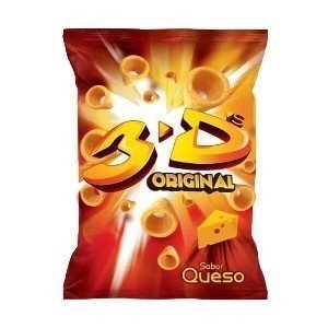 3D Conitos sabor Queso / Corn Flour Cheese Flavor Snack 3D ORIGINAL - (47 gr 1.65 Oz) San Telmo Market, Argentine Grocery & Restaurant, We Ship All Over USA and CANADA