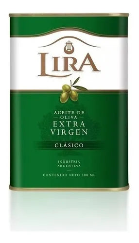 Aceite de Oliva Extra Virgen / Extra Virgin Olive Oil LIRA - (500 cc - 16.91 fl oz) San Telmo Market, Argentine Grocery & Restaurant, We Ship All Over USA and CANADA