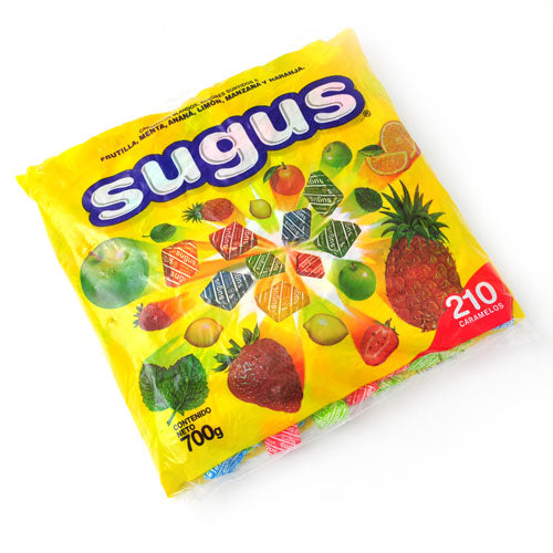 Caramelos masticables Frutales / Soft Candy Strawberry, Orange, Pinapple, Mint, Apple SUGUS - ( 700 Gr 24.7 oz) San Telmo Market, Argentine Grocery & Restaurant, We Ship All Over USA and CANADA
