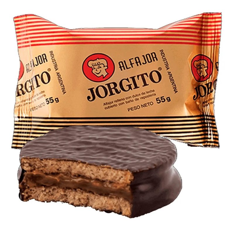 Alfajor Jorgito Sabor Chocolate - ( 55 gr 1.94Oz) San Telmo Market, Argentine Grocery & Restaurant, We Ship All Over USA and CANADA