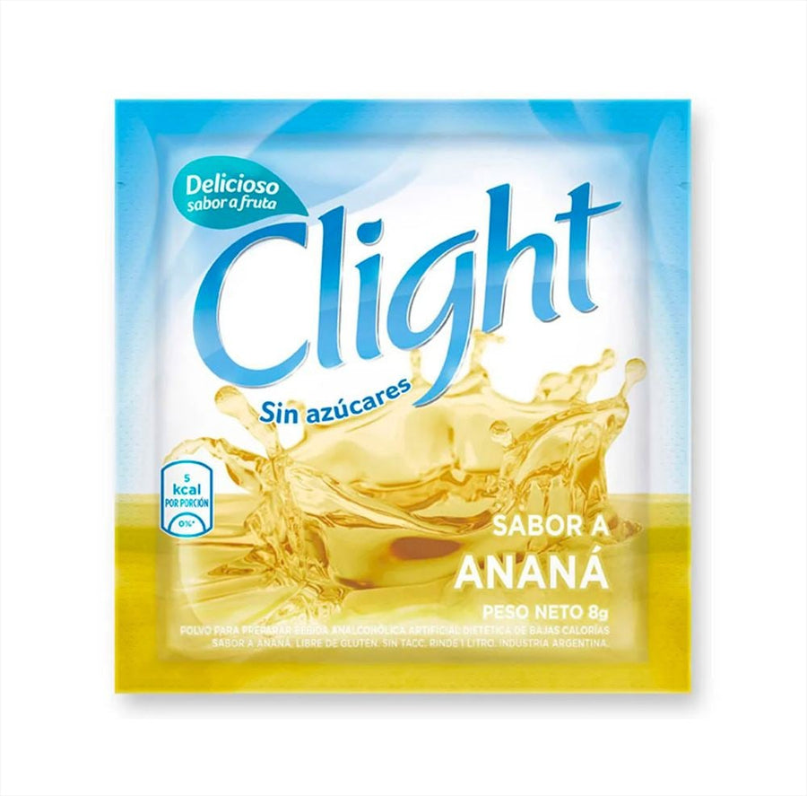 Juice Powder Clight Pinapple - Anana - Promo 3U x 18 gr. San Telmo Market, Argentine Grocery & Restaurant, We Ship All Over USA and CANADA