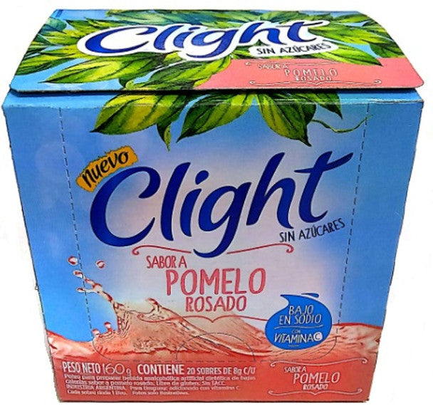 Jugo en Polvo sabor Pomelo Rosado / Pink Grapefruit Powdered Drink CLIGHT - (20 sobres / 20 sachets) San Telmo Market, Argentine Grocery & Restaurant, We Ship All Over USA and CANADA