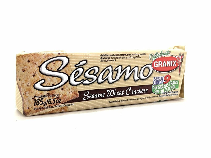 Galletas de Sesamo con sal - Savory  Sesame  Cookies GRANIX - ( 185 Gr - 6.5 Oz) San Telmo Market, Argentine Grocery & Restaurant, We Ship All Over USA and CANADA