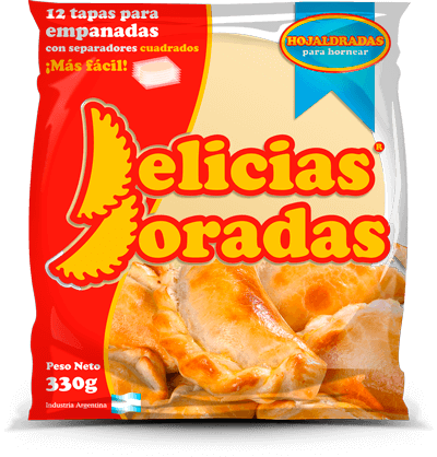 Tapas para Empanadas / Empanadas Shells HOJALDRE - DELICIAS DORADAS-  (12 U 30gr - 0.95 Oz ) San Telmo Market, Argentine Grocery & Restaurant, We Ship All Over USA and CANADA