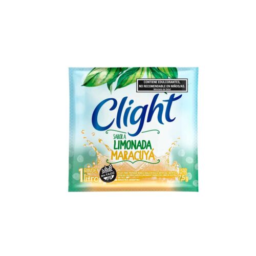 Jugo en Polvo sabor Limonada de Maracuya / Passion Fruit Lemonade Powdered Drink CLIGHT - (20 sobres / 20 sachet)