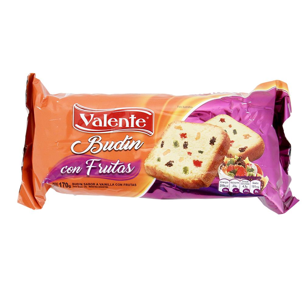 Budin de con frutas  / Fruit pudding bread - VALENTE (170Gr 5.98 Oz)