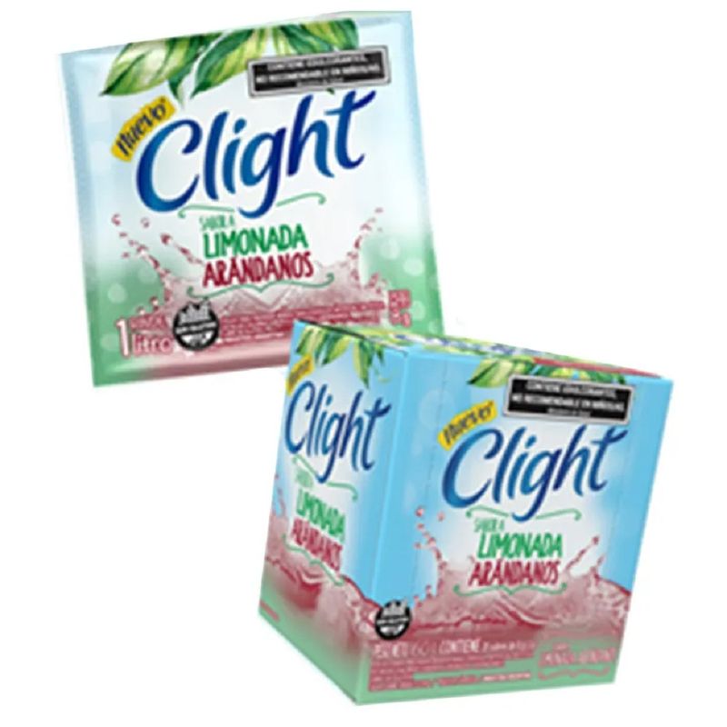 Jugo en Polvo sabor Limonada de Arandanos / Blueberry Lemonade Powdered Drink CLIGHT - (20 sobres / 20 sachets