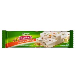 Turron de mani Georgalos con fruta 120 gr / Georgalos peanut nougat with fruit 120 gr