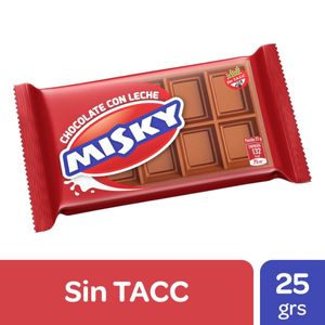 Chocolate  con leche / milk chocolate MISKY (25 gr - .88 Oz) UNIDADES x CAJA 30San Telmo Market, tu mercado mayorista argentino con envio a todo el mundo