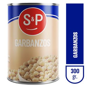 Garbanzo  seco remojado en lata/ / Canned soaked dried chickpeas/ S&P (300 gr - 10.58 Oz) UNIDADES x CAJA 24San Telmo Market, tu mercado mayorista argentino con envio a todo el mundo