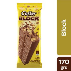 Chocolate  block leche con mani / Chocolate block milk with peanuts COFLER (170 gr - 6. Oz) UNIDADES x CAJA 64San Telmo Market, tu mercado mayorista argentino con envio a todo el mundo