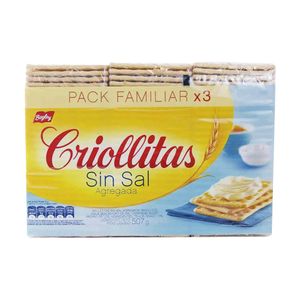 Galletitas  sin sal / Cookies without salt CRIOLLITAS (3169 gr - 111.78 Oz)