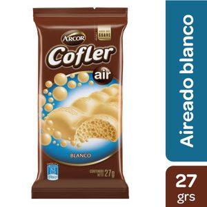 Chocolate Cofler aireado blanco 27 gr / White aerated Cofler Chocolate 27 gr (Units x Case 20u) San Telmo Market, Argentine Grocery & Restaurant, We Ship All Over USA and CANADA