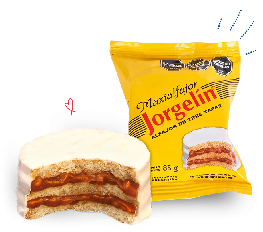 Alfajor Glaseado Triple JORGELIN- ( 85 gr 3.1Oz)