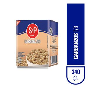 Garbanzo  seco remojado tetrabrik / Soaked dry chickpea tetrabrik S&P (340 gr - 11.99 Oz) UNIDADES x CAJA 24San Telmo Market, tu mercado mayorista argentino con envio a todo el mundo