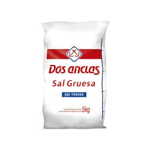 Sal gruesa  bolsa / coarse salt bag DOS ANCLAS (5 kg - .18 Oz)