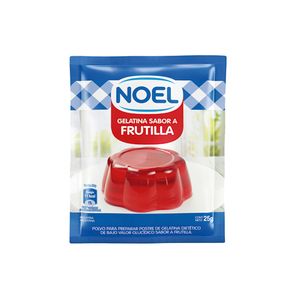 Gelatina  de frutilla/ / Strawberry gelatin NOEL (25 gr - .88 Oz) UNIDADES x CAJA 8San Telmo Market, tu mercado mayorista argentino con envio a todo el mundo