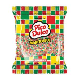 Caramelos  masticables / chewy candies PICO DULCE (500 gr - 17.64 Oz) UNIDADES x CAJA 12San Telmo Market, tu mercado mayorista argentino con envio a todo el mundo