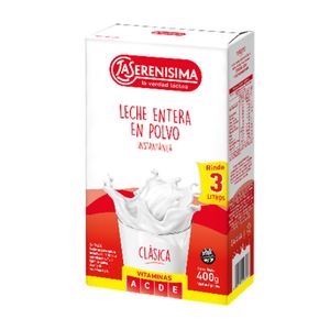 Leche pol.  ent. vit. / Pol milk  ent. Vit. LA SERENISIMA (400 gr - 14.11 Oz) UNIDADES x CAJA 10San Telmo Market, tu mercado mayorista argentino con envio a todo el mundo