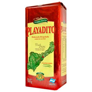 Yerba  despalada / despalada yerba PLAYADITO (500 gr - 17.64 Oz) UNIDADES x CAJA 10San Telmo Market, tu mercado mayorista argentino con envio a todo el mundo