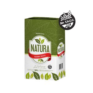 Yerba  tradicional nueva / New traditional yerba NATURA (500 gr - 17.64 Oz) UNIDADES x CAJA 12San Telmo Market, tu mercado mayorista argentino con envio a todo el mundo