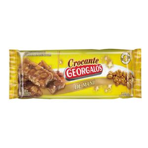 Turron de mani crocante Georgalos 80 gr / Georgalos crunchy peanut nougat 80 gr