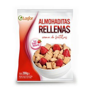 Almohaditas  relleno crema de frutilla/ / Pillows filled with strawberry cream/ LASFOR (180 gr - 6.35 Oz) UNIDADES x CAJA 18San Telmo Market, tu mercado mayorista argentino con envio a todo el mundo