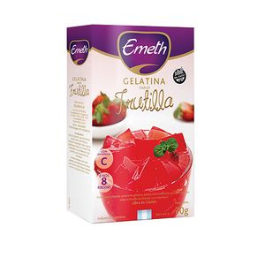 Gelatina Emeth de frutilla con vitamina 70 gr / Emeth strawberry gelatin with vitamin 70 gr (Units x Case 6u) San Telmo Market, Argentine Grocery & Restaurant, We Ship All Over USA and CANADA