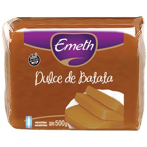 Dulce de batata  pouch / sweet potato pouch EMETH (500 gr - 17.64 Oz) UNIDADES x CAJA 12San Telmo Market, tu mercado mayorista argentino con envio a todo el mundo