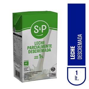 Leche larga vida  descremada tetrabrik / Tetrabrik long-life skimmed milk S&P (1 lt - .04 Oz) UNIDADES x CAJA 12San Telmo Market, tu mercado mayorista argentino con envio a todo el mundo