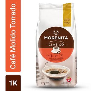 Cafe molido La Morenita clasico intenso 1 kg / La Morenita classic intense ground coffee 1 kg (Units x Case 6u) San Telmo Market, Argentine Grocery & Restaurant, We Ship All Over USA and CANADA