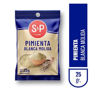 Pimienta blanca S&P molida 25 gr / S&P ground white pepper 25 gr (Units x Case 6u) San Telmo Market, Argentine Grocery & Restaurant, We Ship All Over USA and CANADA