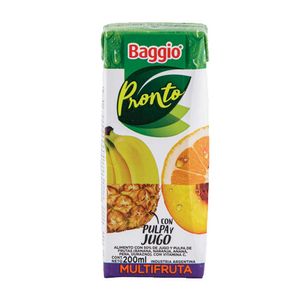 Jugo Baggio Pronto mi frutal 200 cc / Baggio Juice Soon my fruity 200 cc (Units x Case 18u) San Telmo Market, Argentine Grocery & Restaurant, We Ship All Over USA and CANADA