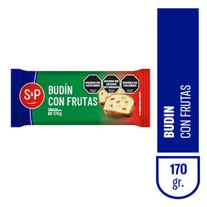 Budin  con frutas / Pudding with fruits S&P (170 gr - 6. Oz)