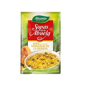 Sopa  fideos y verduras de la huerta / Noodle soup and garden vegetables ALICANTE (72 gr - 2.54 Oz) UNIDADES x CAJA 10San Telmo Market, tu mercado mayorista argentino con envio a todo el mundo