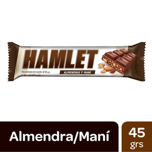 Chocolate Ha mlet con almendras y mani / Ha mlet chocolate with almonds and peanuts HAMLET (45 gr - 1.59 Oz) UNIDADES x CAJA 21San Telmo Market, tu mercado mayorista argentino con envio a todo el mundo