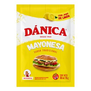 Mayonesa  tradicional sachet / Traditional mayonnaise sachet DANICA (95 gr - 3.35 Oz)