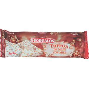 Turron Georgalos de mani soft 90 gr / Georgalos soft peanut nougat 90 gr