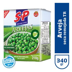 Arveja S&P seca remojada tetrabrik 340 gr / S&P dry soaked pea tetrabrik 340 gr (Units x Case 24u) San Telmo Market, Argentine Grocery & Restaurant, We Ship All Over USA and CANADA