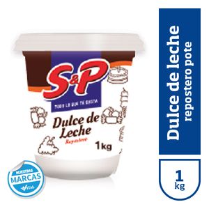 Dulce de leche repostero S&P pote 1 kg / Dulce de leche confectioner S&P pot 1 kg (Units x Case 6u) San Telmo Market, Argentine Grocery & Restaurant, We Ship All Over USA and CANADA