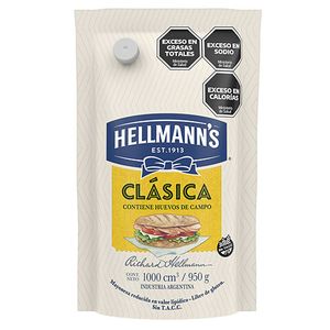 Mayonesa  doy pack / Mayonnaise I give pack HELLMANNS (950 gr - 33.51 Oz)