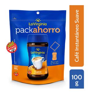 Cafe instaneo La Virginia suave doy pack 100 gr / La Virginia soft instant coffee I give pack 100 gr (Units x Case 10u) San Telmo Market, Argentine Grocery & Restaurant, We Ship All Over USA and CANADA